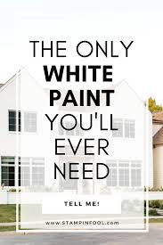 the only white paint you ll ever need