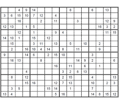 Les grilles de sudoku 16x16 sont réparties en 4 niveaux : Resistencia Traicion Hacer La Cama Sudoku De 16 Becerro Carne Pendiente