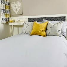 Yellow And Grey Bedding Set By Victoria