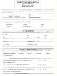 Generic Job Application Doc Employment Template Free Form Nz