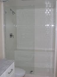 frameless glass panel shower door