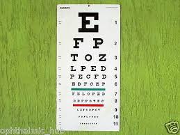 Snellen Eye Chart Distance Vision Eye Chart Pack Of 25pcs Free Shipping Ebay
