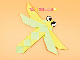 beautiful origami dragonfly