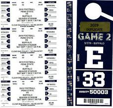 4 Penn State Football Tickets Vs Buffalo 160 00 Picclick