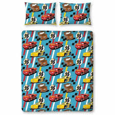 Official Disney Cars Dinoco Double Duvet Cover Rescue Design Reversible Two Sided Bedding Duvet Cover Featuring Lightning Mcqueen Mater With