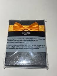 amazon gift card box black with orange