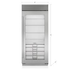 Sub Zero 36 Classic Refrigerator With