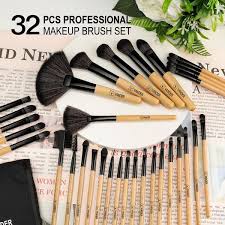 makeup brushes vander 32pcs wooden