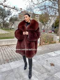 Super Lavish Brown Fox Fur Jacket With