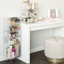 clear makeup organizer storage drawers