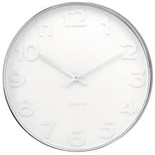 mr white numbers wall clock large