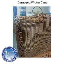 to repair damaged wicker furniture reed