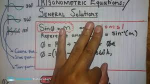 Trigonometric Equations Finding The