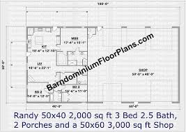Open Concept Barndominium Floor Plans