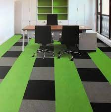 pvc coloured office carpet tiles