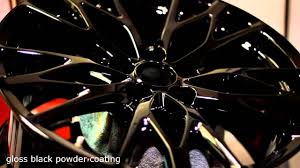 Powder coating your rims is a tried and true process that requires a lot of preparation on the car owner's part. Gloss Black Powder Coated Wheels Demo Youtube