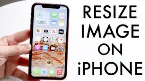how to resize image on iphone you