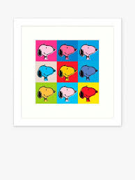 Peanuts Snoopy Warhol Framed Print