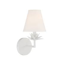 1 Light Wall Sconce In White