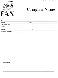 9 10 Basic Fax Cover Sheet Templates Lascazuelasphilly Com