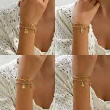 18k gold plated zircon bracelets