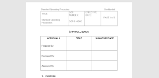 20 Free Sop Templates To Make Recording Processes Quick And Painless