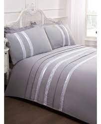 annabella silver double duvet cover and
