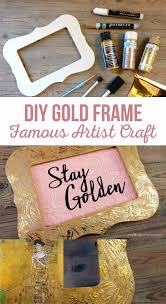 diy gold frame the crafting s