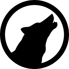 Clipart - Wolf Emblem | Wolf silhouette, Wolf emblem, Wolf outline
