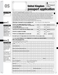 Passport photo for the child: Form Os Download Printable Pdf Or Fill Online United Kingdom Passport Application United Kingdom Templateroller