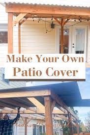 Make Your Own Wooden Patio Cover In