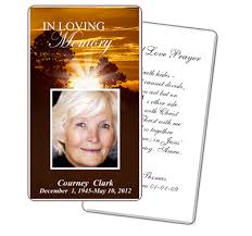Free Printable Funeral Prayer Card Template Vastuuonminun