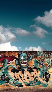graffiti wall city hd phone wallpaper
