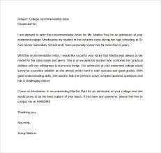 Recommendation letter   Office Templates