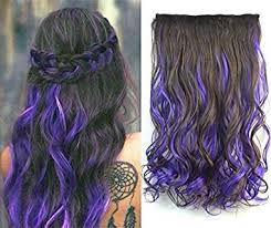 We offer only hair with a beautiful structure. Dark Brown Mix Purple Two Colors Ombre Hair Extensions Amazon In Electronics