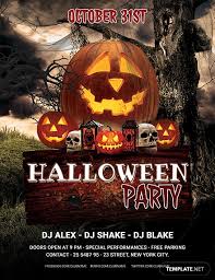 Free Editable Halloween Party Flyer Template Download 675 Flyers