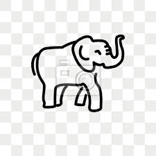 Elephant Vector Icon Isolated On