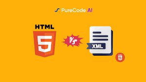 differences between html vs xml how to