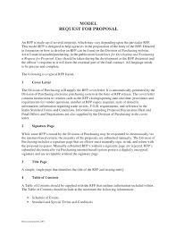 Rfp Proposal Template Samples Sample Request For Format