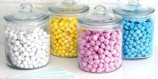 Glass Candy Jar Containers