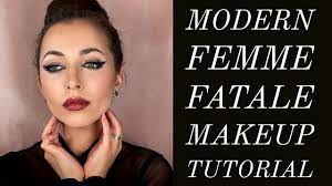 modern femme fatale makeup tutorial