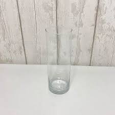 glass cylinder vase 25x9cm florist