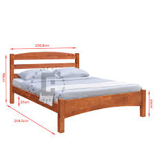 apex queen wooden bed cherry lcf