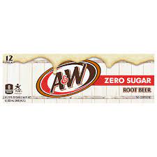 a w 12 pack zero sugar root beer 12 12