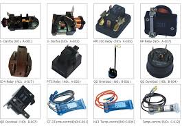The relay unit has an overload component. China A 013 Refrigerator Compressor Ptc Overload Relay Photos Pictures Made In China Com