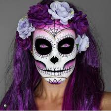 18 colorful sugar skull makeup for a