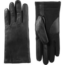 Isotoner Womens Leather Gloves With Sleekheat Scarves