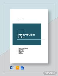 development plan 80 exles format