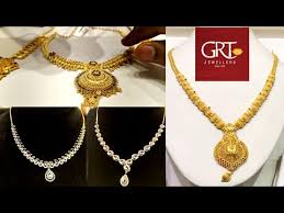 grt jewellers gold necklace designs