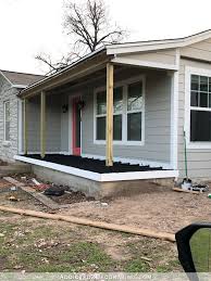 Average cost to build a patio cover. More Front Porch Progress Building A Wood Porch Over An Existing Concrete Porch Addicted 2 Decorating
